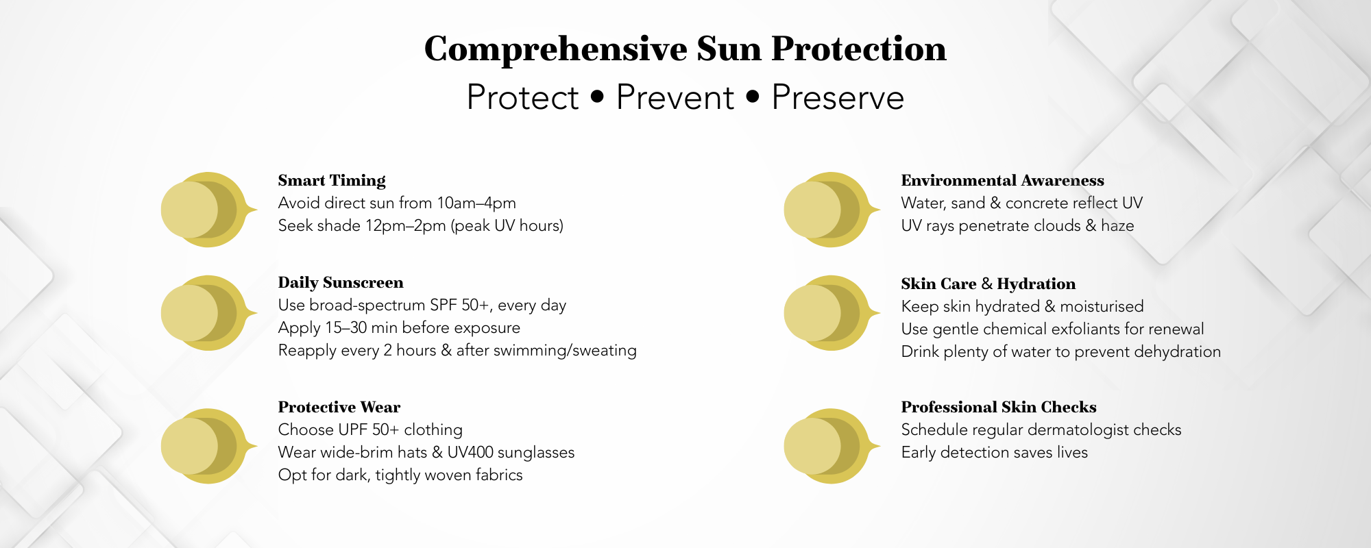 Comprehensive Sun Protection
